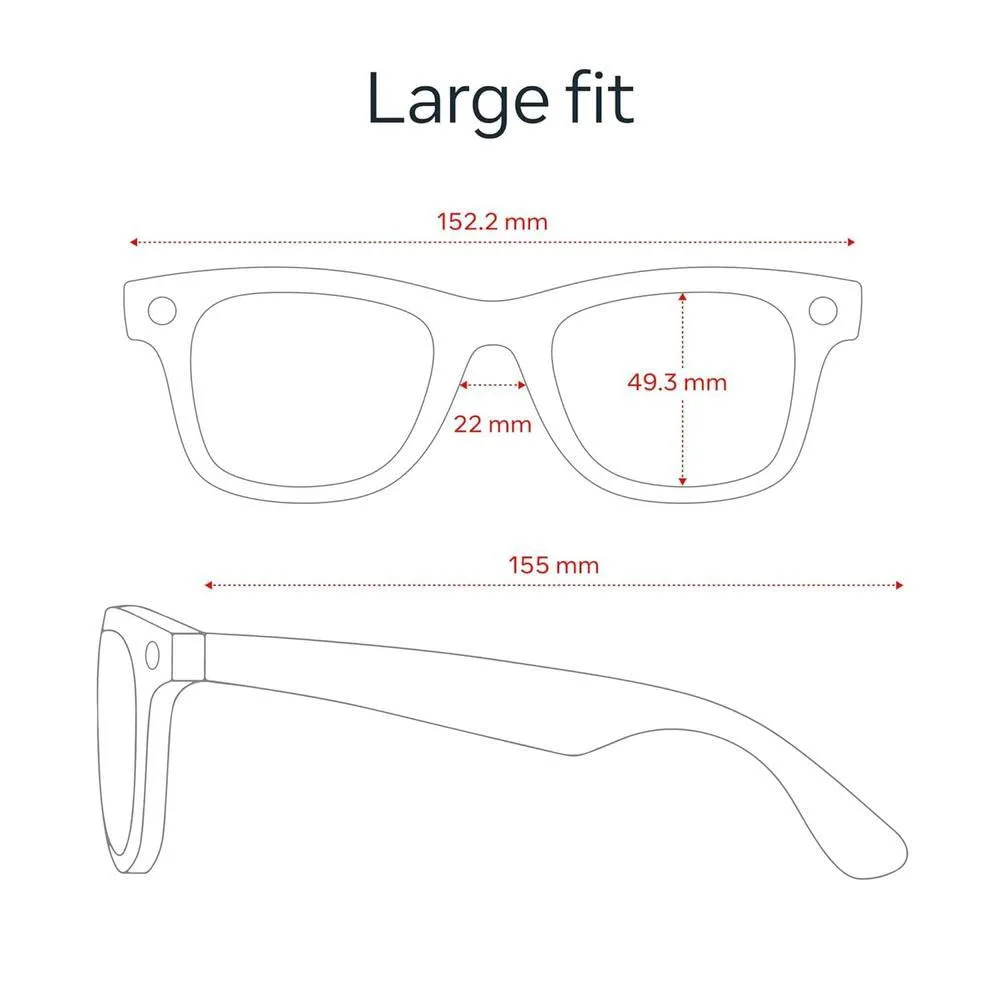 Ray-Ban Meta Wayfarer Grande Gafas Inteligentes