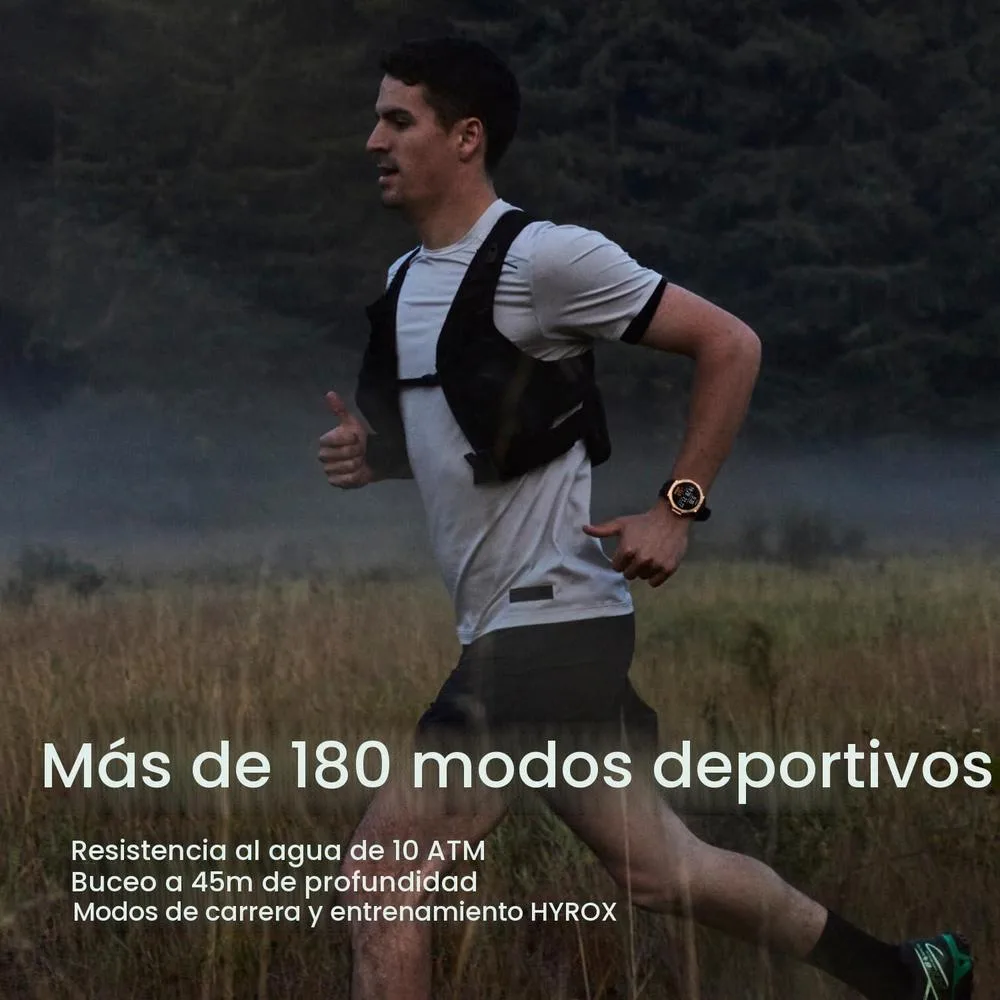 Amazfit T-Rex 3 Pro - Reloj inteligente ultra resistente con pantalla de zafiro, GPS preciso y batería de 25 días