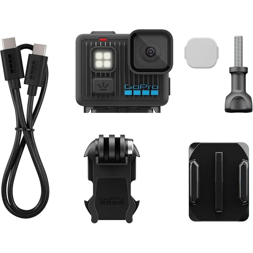 GoPro LIT Hero - Cámara de acción compacta, impermeable, con luz incorporada, video 4K HD, foto de 12 MP, pantalla táctil
