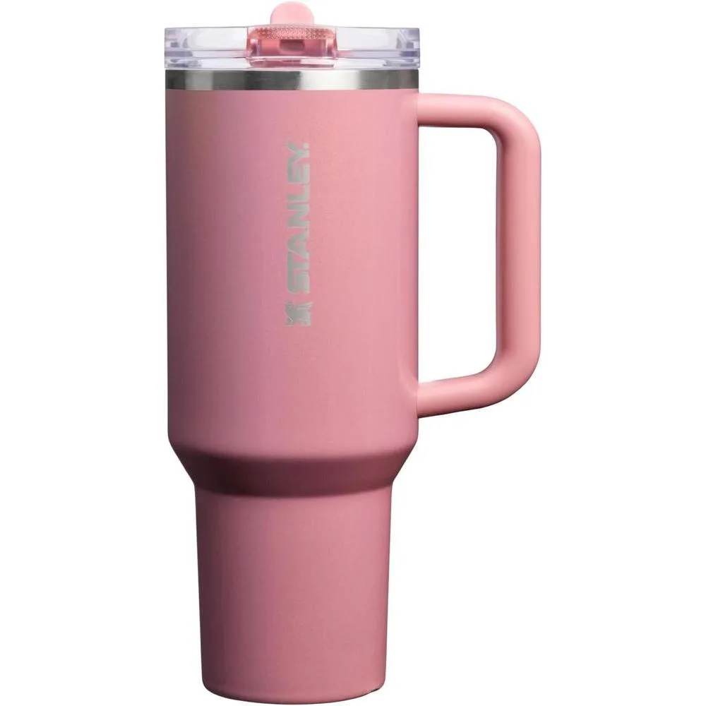 Vaso Stanley Quencher ProTour con tapa a prueba de fugas, popote y asa, compatible para viajes, acero inoxidable sin BPA