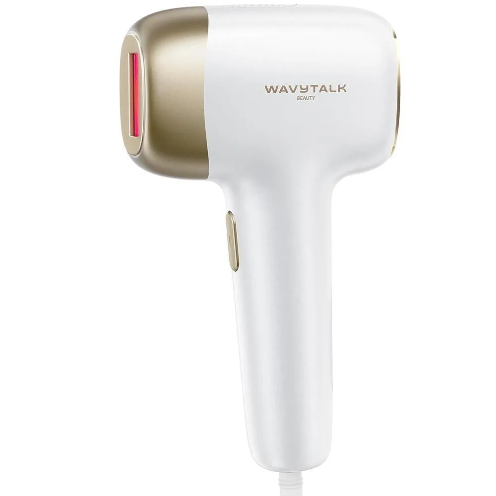Wavytalk Dispositivo de depilación IPL, Bare It para bikini de cara y cuerpo, resultado duradero e indoloro, cuerpo completo en 12 minutos con doble pulso de 24J y enfriamiento de hielo, uso en casa