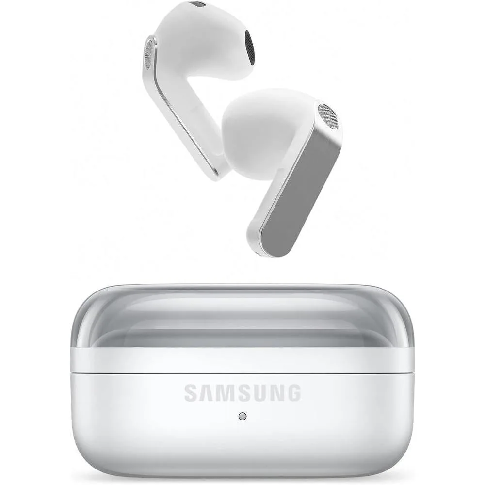 Samsung Galaxy Buds 4 (2026) AI True Wireless Bluetooth Earbuds, Noise Cancelling, Hi-Res Audio, 1-Way Speaker, New Fit, IP54, Live Translation, White [US Version, 2 Yr Warranty]