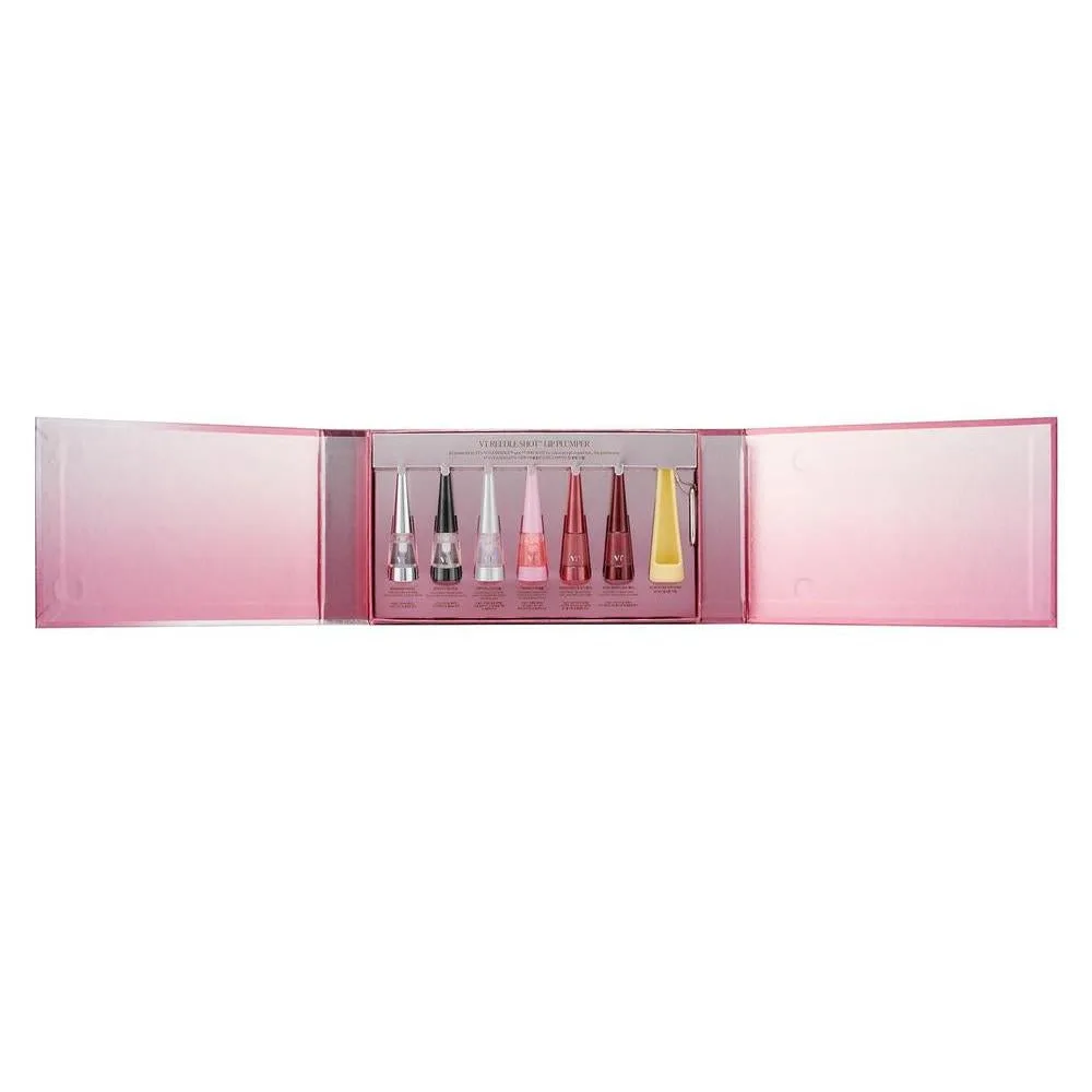 VT COSMETICS Lip Plumper Edición Especial, set con 6 colores e hidrantante que ofrece volumen intenso y brillo gloss, perfecto como regalo