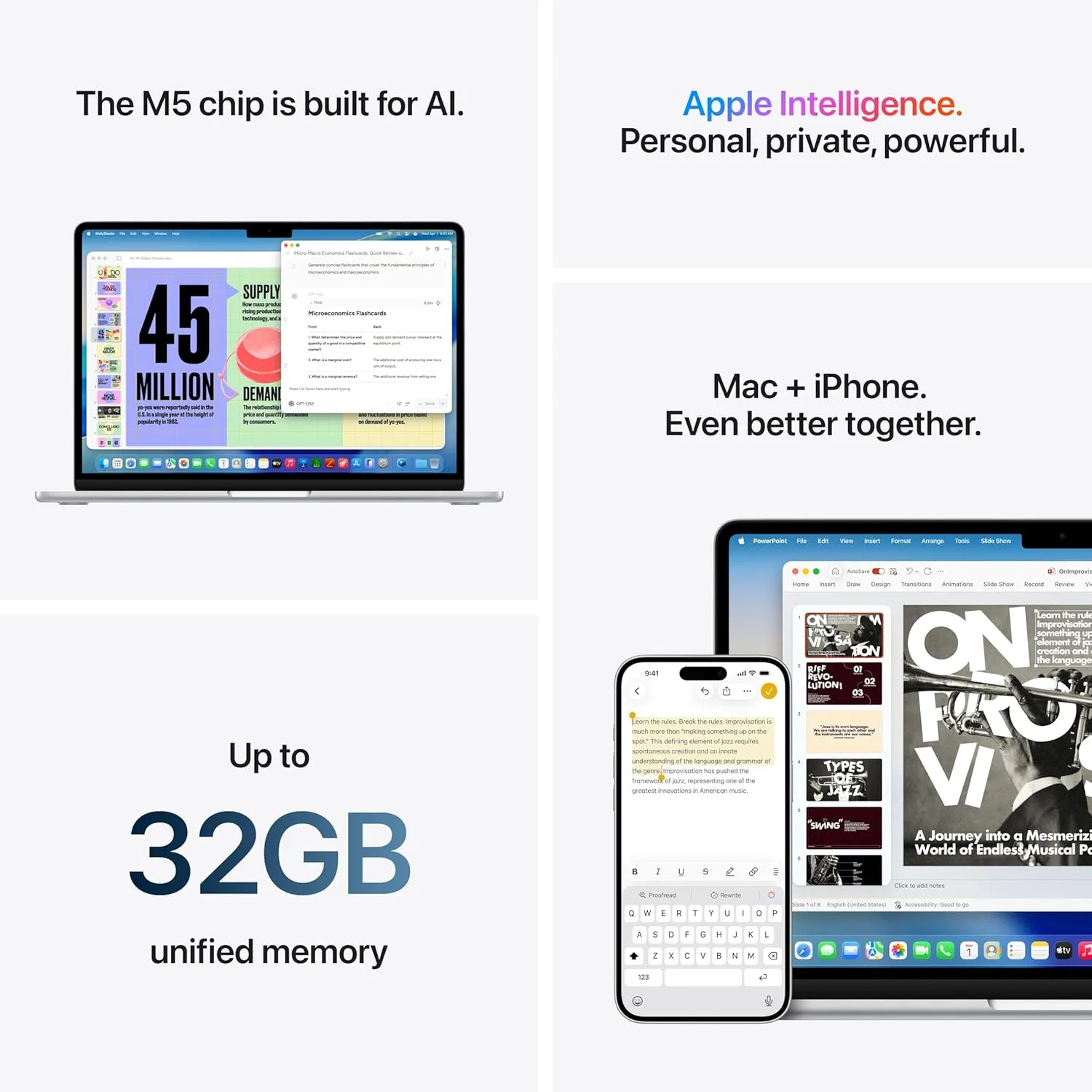 Apple 2026 MacBook Air 15-inch Laptop with M5 chip: Built for AI, 15.3-inch Liquid Retina Display, 16GB Unified Memory, 512GB SSD, 12MP Center Stage Camera, Touch ID, Wi-Fi 7; Sky Blue