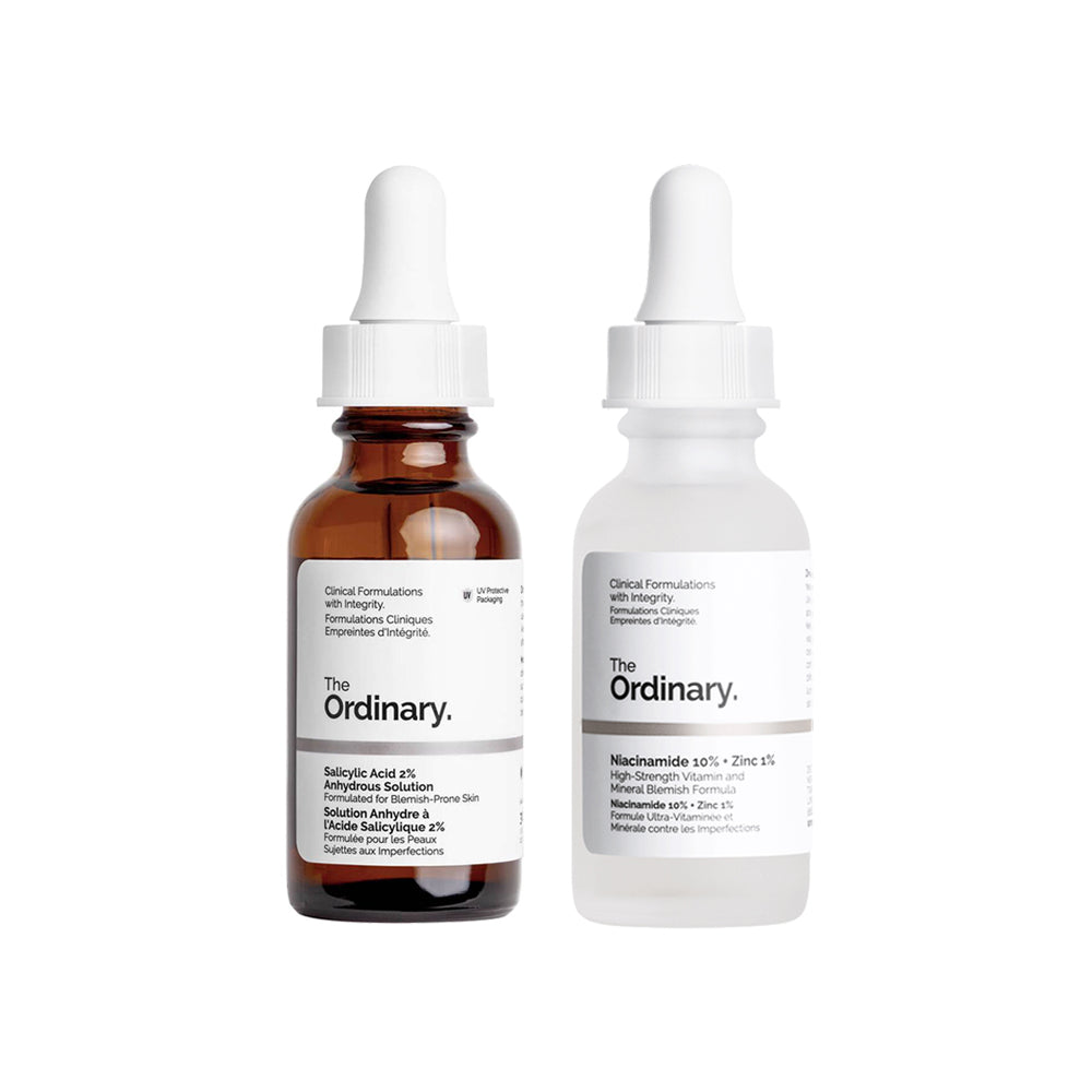 Pack Niacinamide 10% + Zinc 1%+ Salicylic Acid 2% Anhydrous Solution Pore Clearing Serum 1 oz/ 30 mL