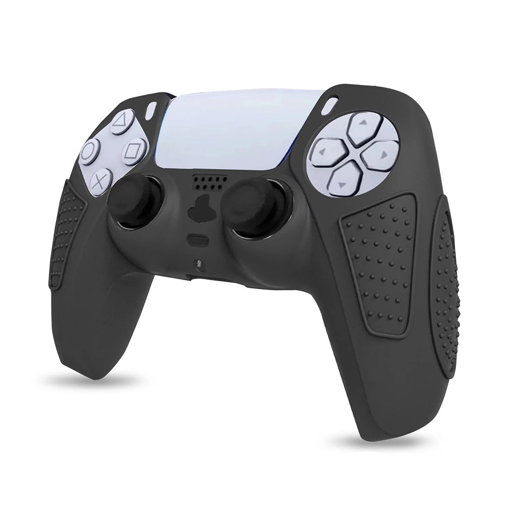 Anti-slip Silicone Skin Case Fit for PS5 Controller, Protective Cover for Sony PS5 Controller with 4 Thumb Grips and 4 Extenders Type A