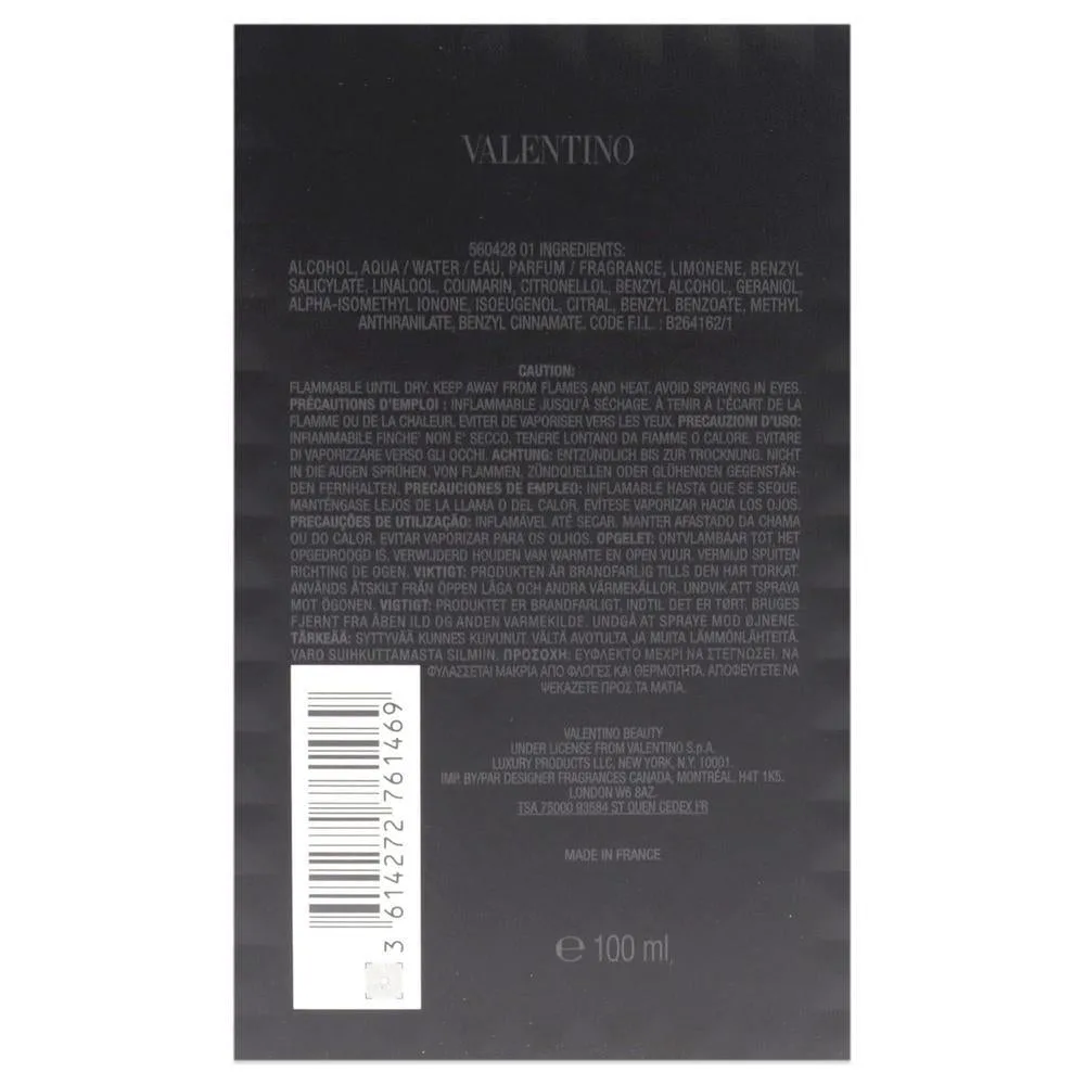 Valentino Uomo Born In Roma EDT espray para hombre, fragancia de larga duración, amaderada y sofisticada
