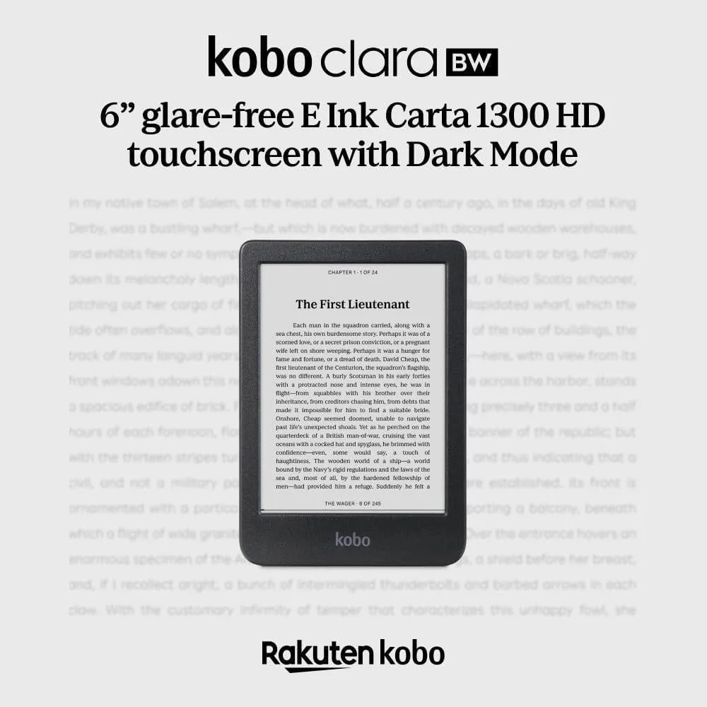 Kobo Clara BW 6” 16GB Black (Open Box)