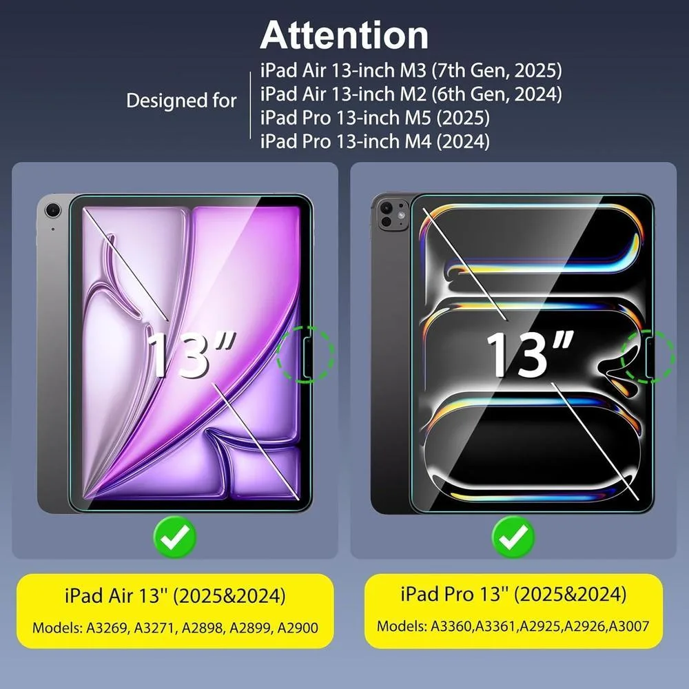 SPARIN Protector de pantalla para iPad Air M3/M2 y iPad Pro M5/M4