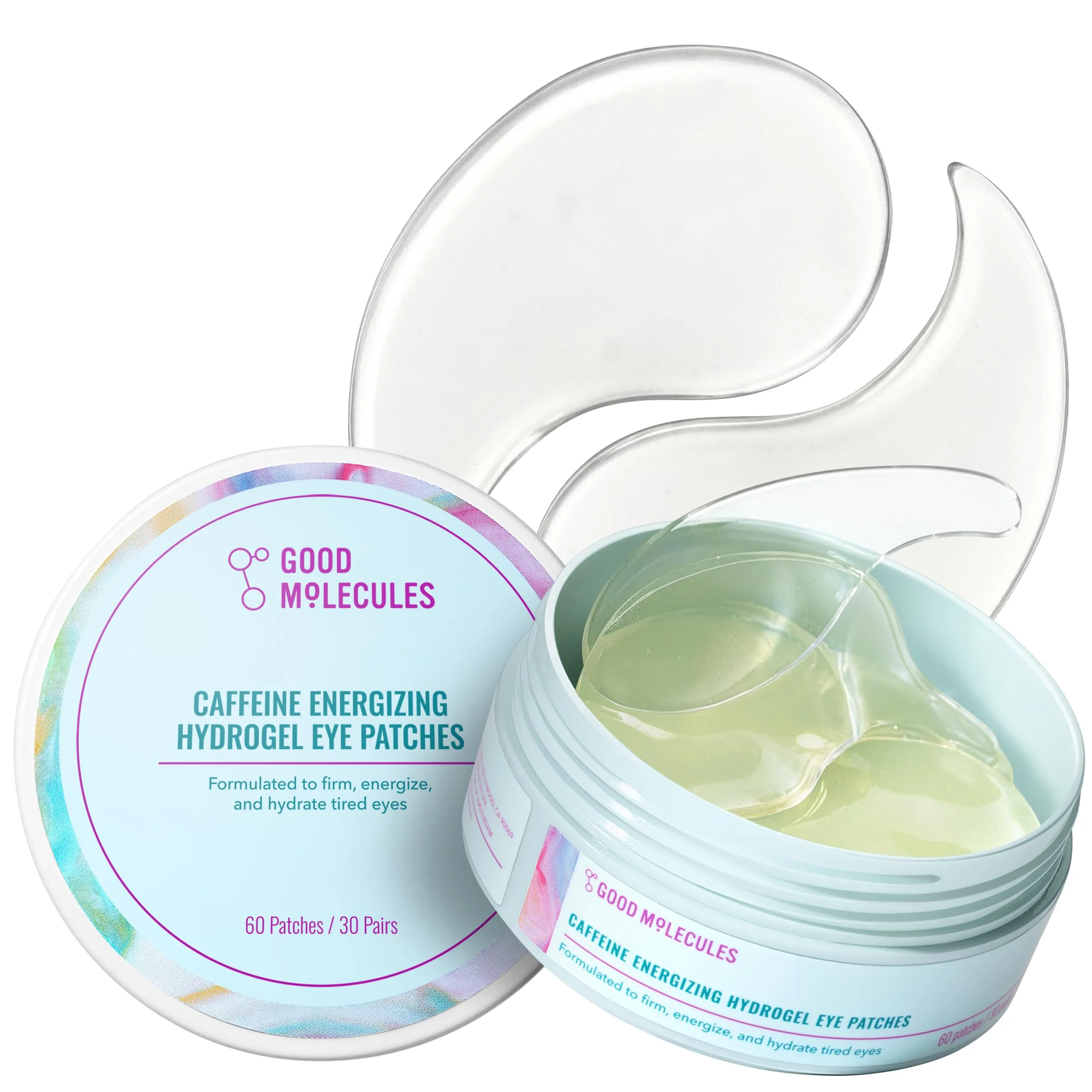 Parche Hidrogel para Ojos Good Molecules Caffeine Energizing 30 pares