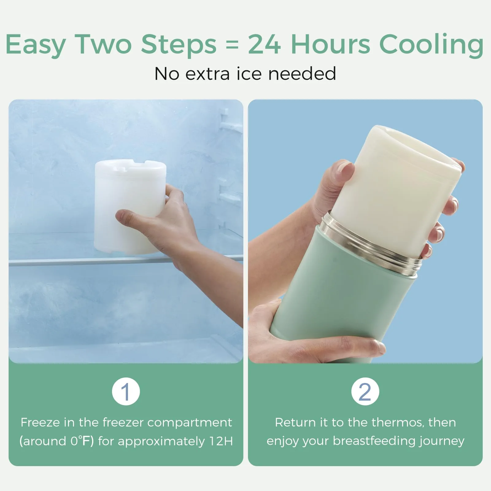 Momcozy 22oz Portable Breastmilk Cooler for 24H Outdoor, Newborn Essentials