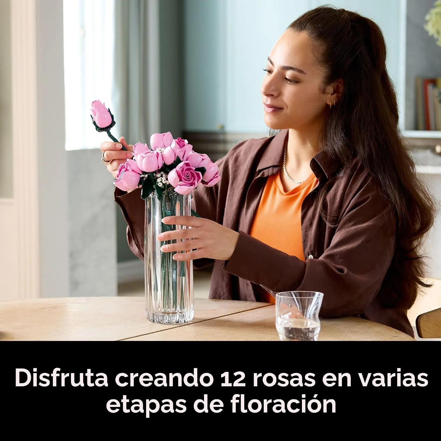 LEGO Botanicals Ramo de Rosas Rosadas 10374 miniatura 3