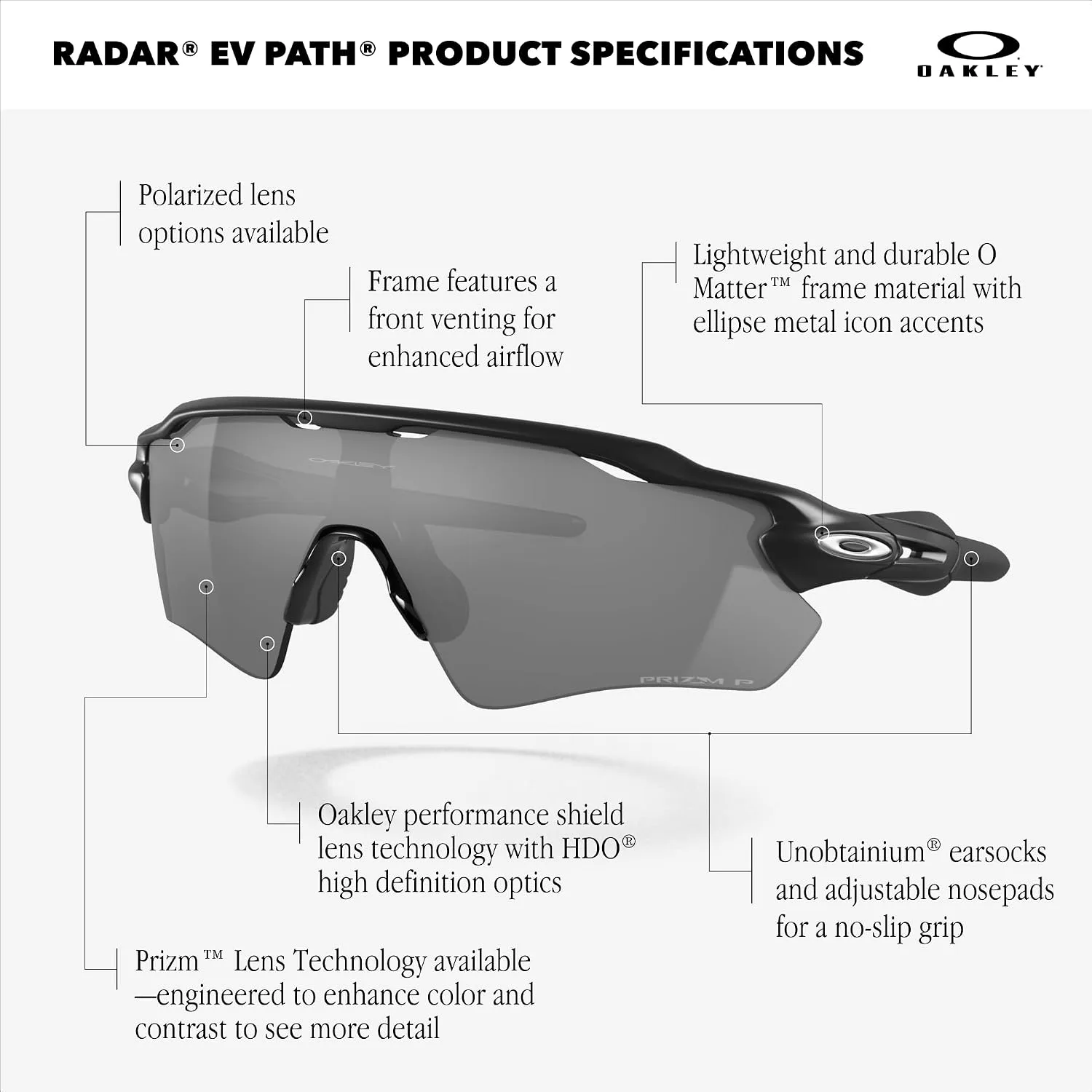 Lentes de Sol Oakley Radar EV Path OO9208 Unisex miniatura 5