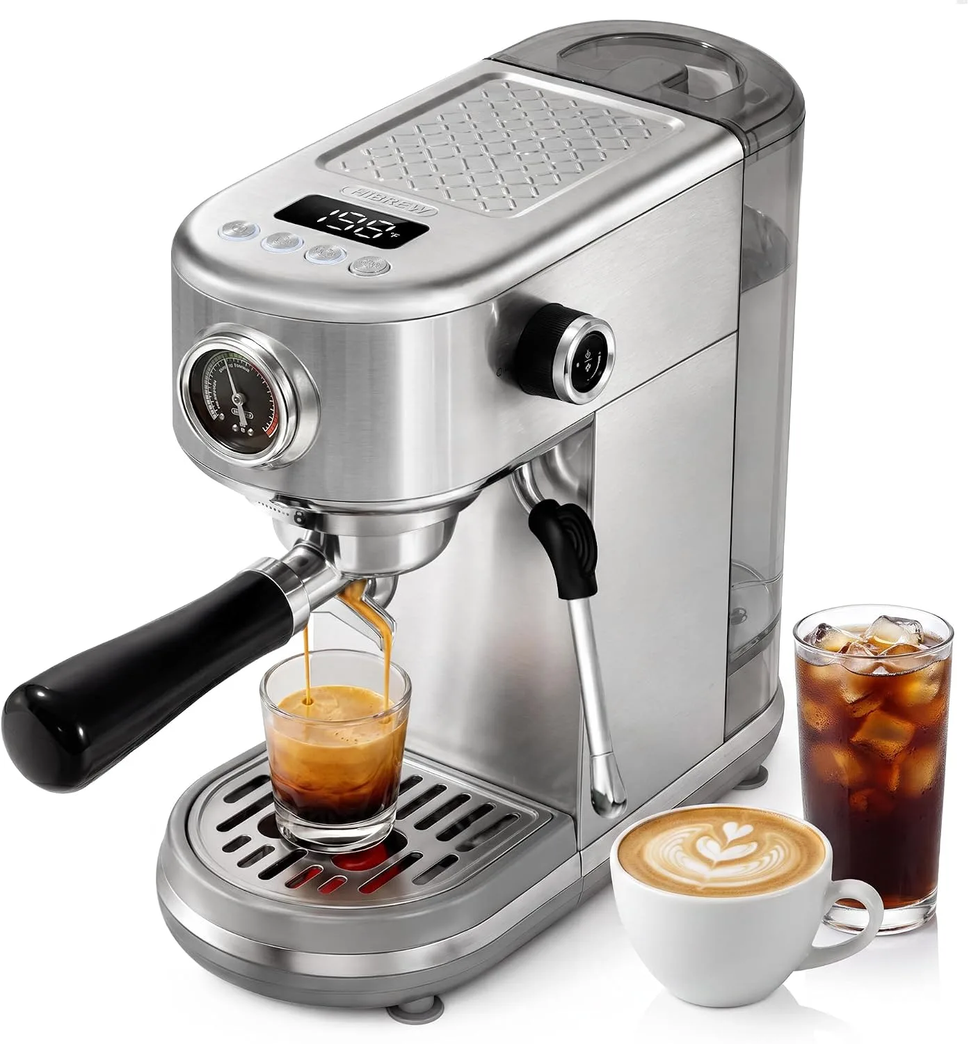 Hibrew H10B Cafetera Espresso Programable 20 Bar con Manometro y Pantalla LED miniatura 1