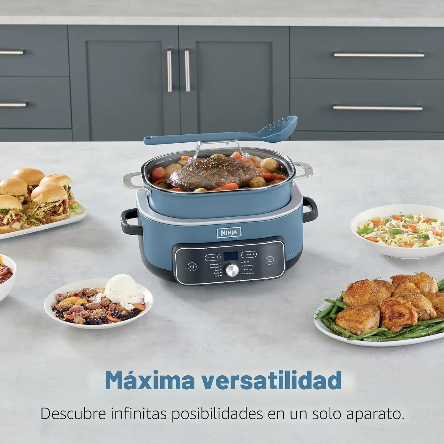 Ninja PossibleCooker Pro Plus 9 en 1 Olla Multifuncion 8.5 Cuartos MC2001 miniatura 2