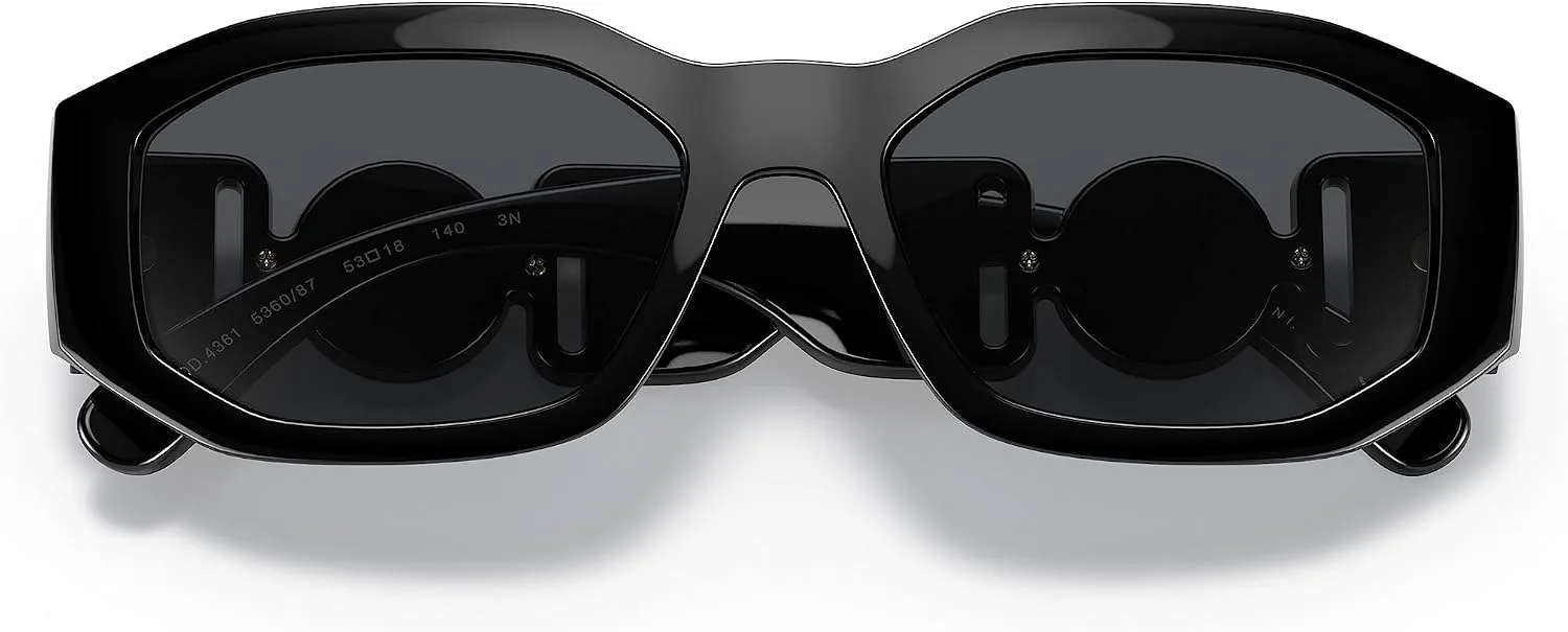 Lentes de Sol Versace VE4361 536087 Negro Gris Oscuro 53 mm miniatura 5