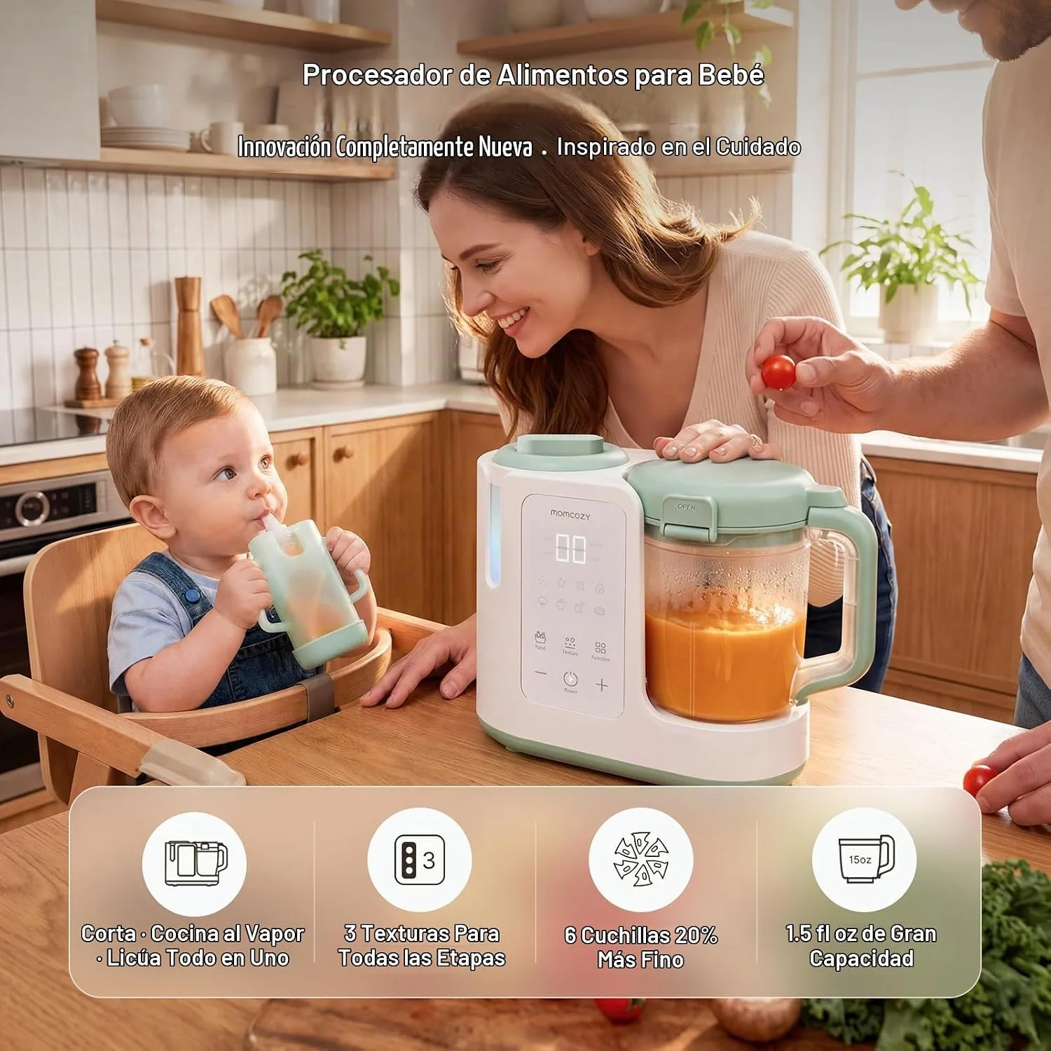 Momcozy AutoMeal Procesador Automatico de Comida para Bebe miniatura 2