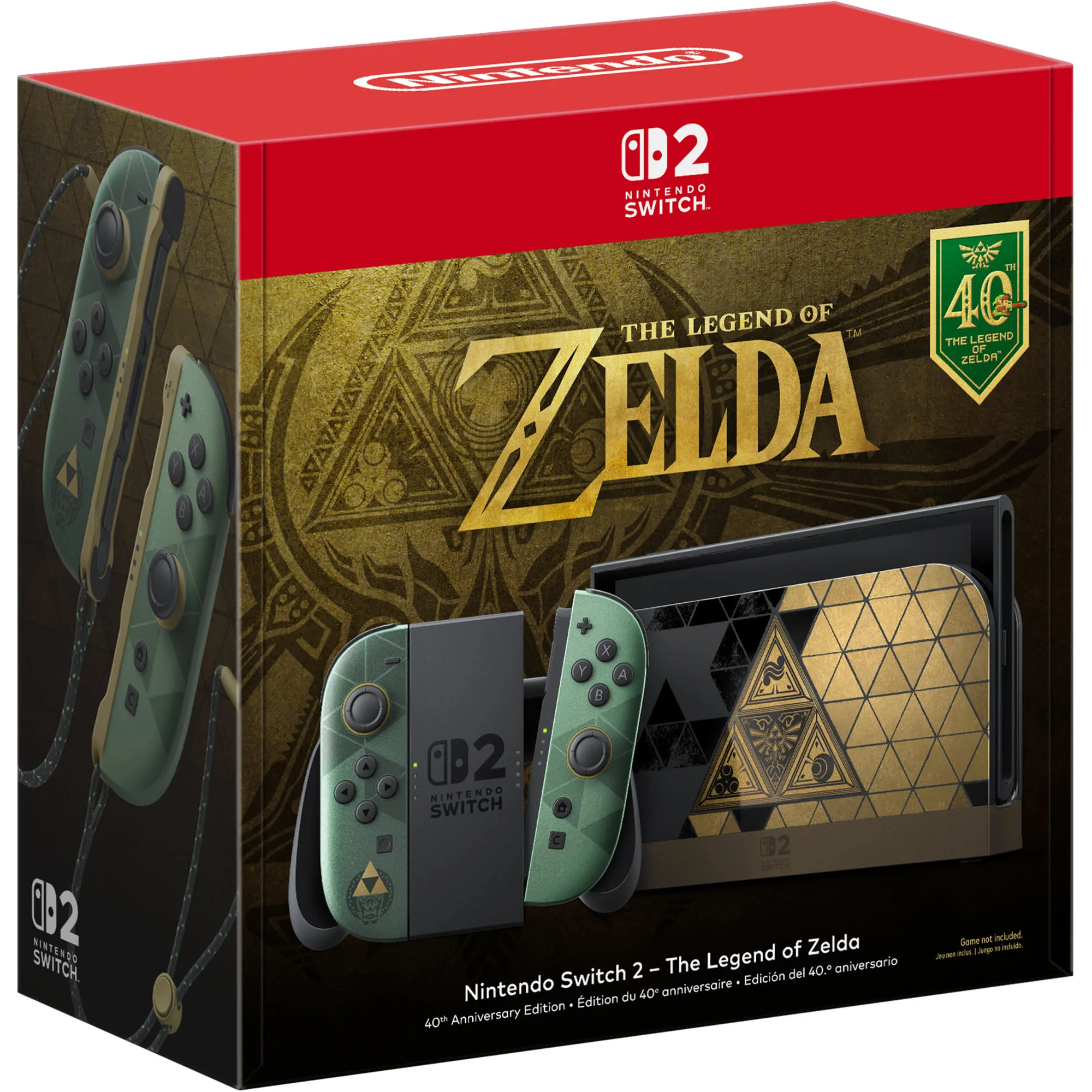 Consola Nintendo Switch 2 Edición The Legend of Zelda 40 Aniversario miniatura 1
