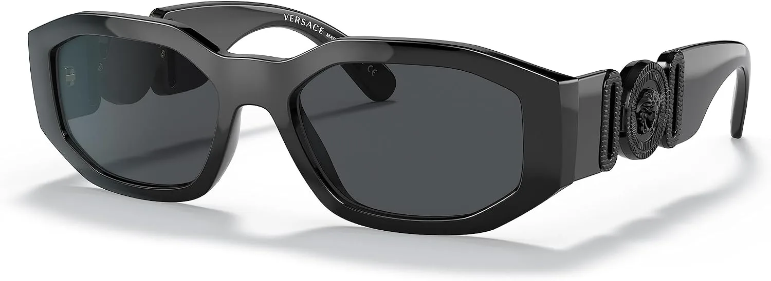 Lentes de Sol Versace VE4361 536087 Negro Gris Oscuro 53 mm miniatura 1