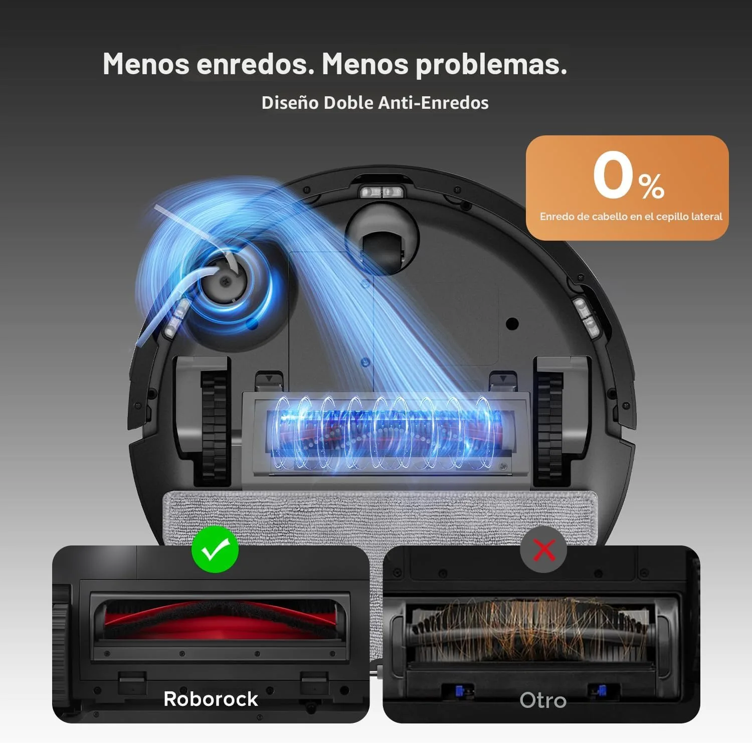 Roborock Q10 S5+ Robot Aspiradora y Trapeadora 10000 Pa con Base de Autovaciado miniatura 6