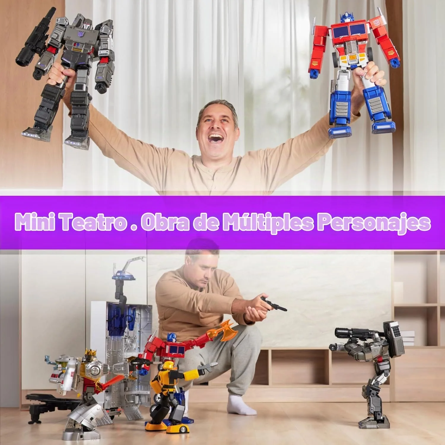Robosen Megatron Robot Autoconvertible Transformers G1 con 36 Servomotores miniatura 5