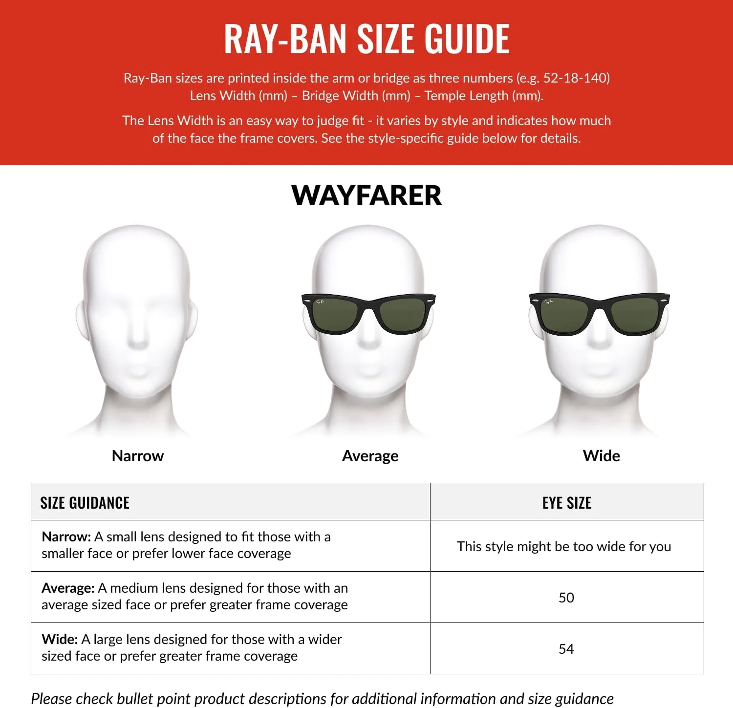 Lentes de Sol Ray-Ban Original Wayfarer RB2140 Negro 50 mm miniatura 2