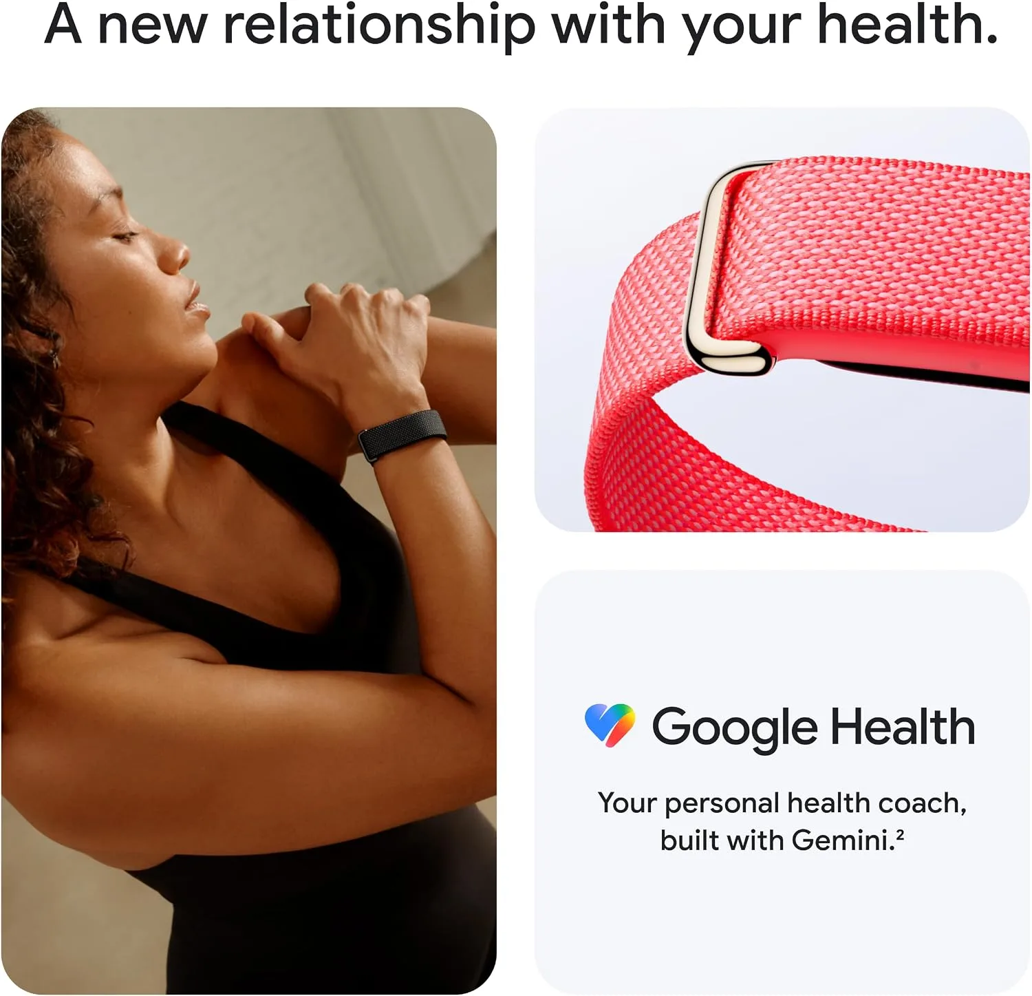 Smartband Fitbit Google Air sin pantalla Obsidian miniatura 3