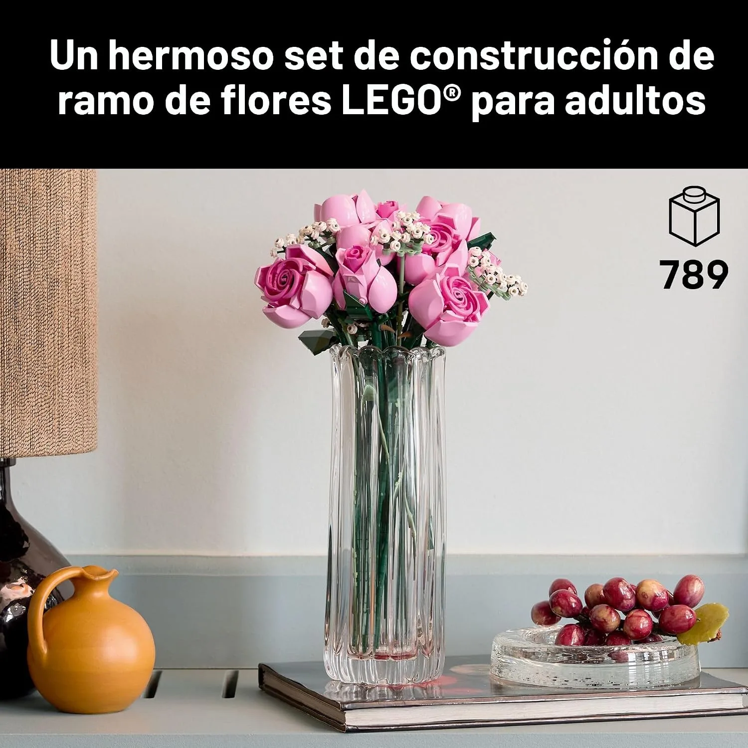 LEGO Botanicals Ramo de Rosas Rosadas 10374 miniatura 2