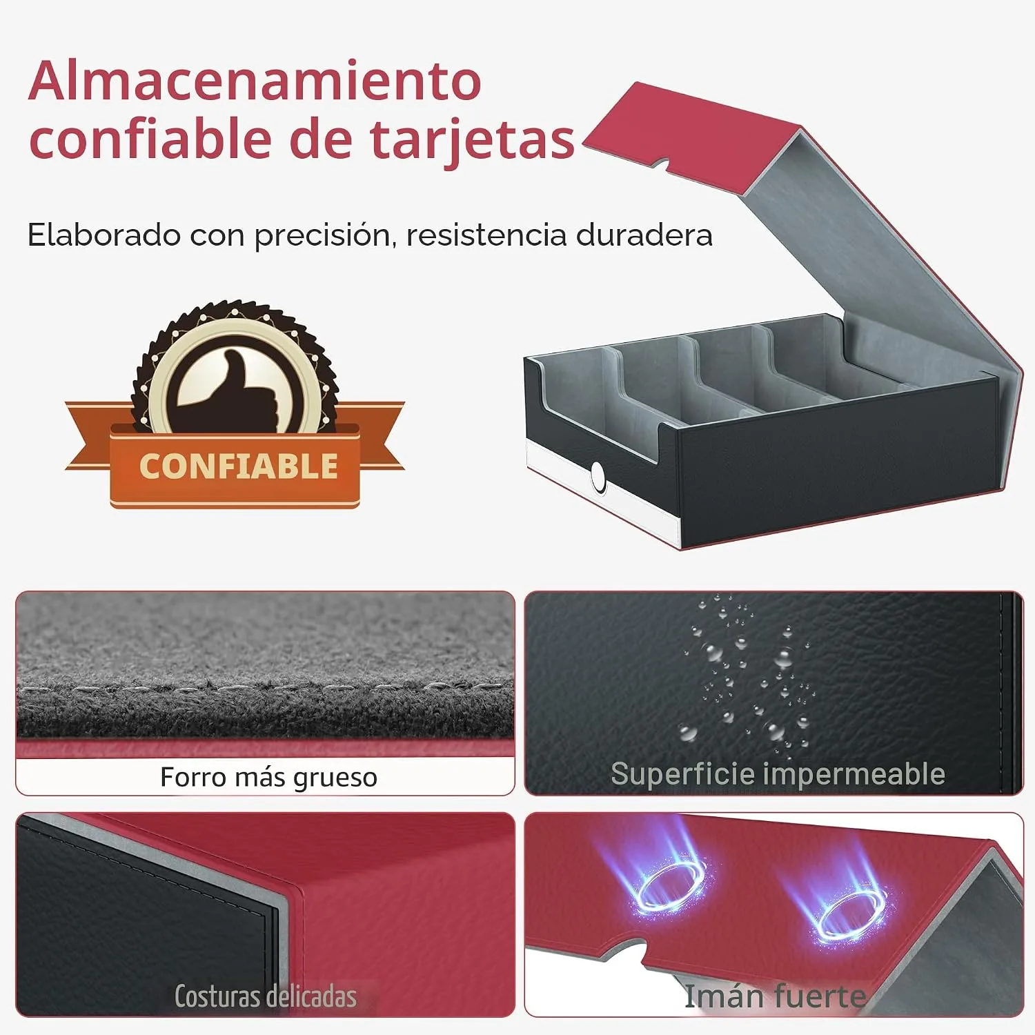 Entumo Caja Organizadora de Cartas 4 Filas 3200 Cartas miniatura 3
