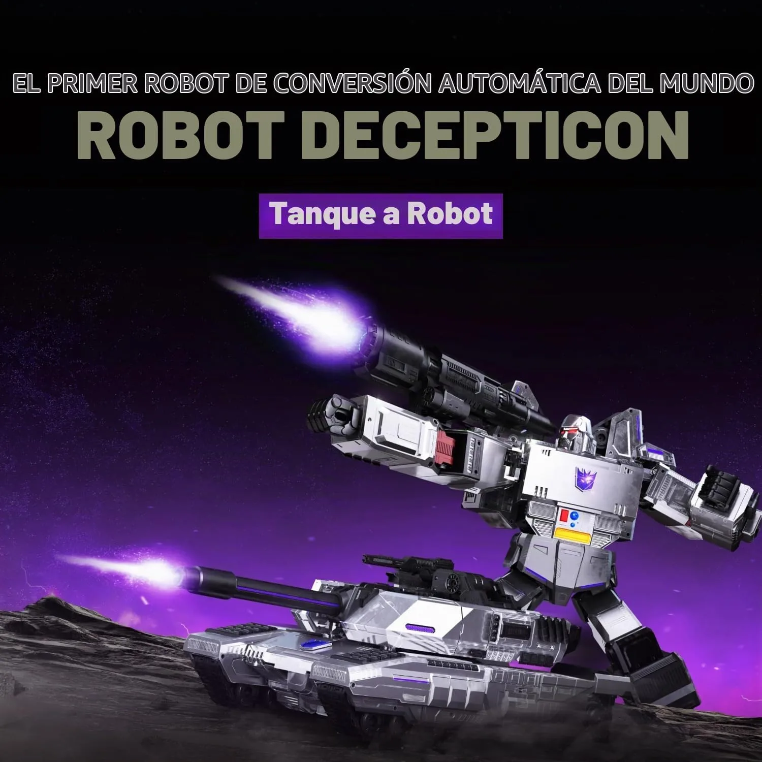Robosen Megatron Robot Autoconvertible Transformers G1 con 36 Servomotores miniatura 3