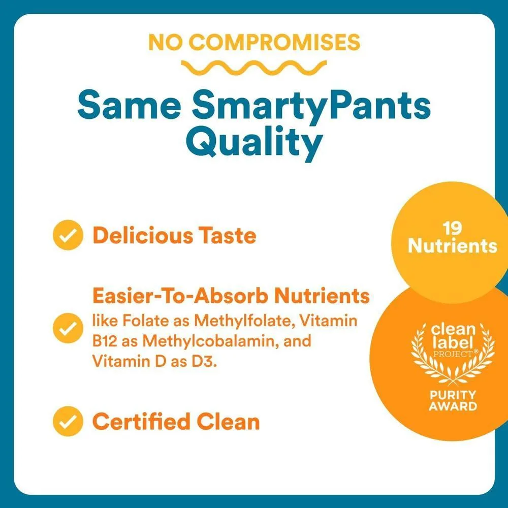 SmartyPants Gomitas multivitamínicas para hombres con Omega 3, metilfolato, vitaminas D3, C, B12, B6, A, K, zinc y selenio, sin gluten