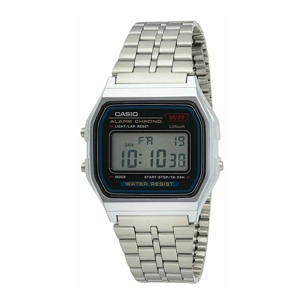 Reloj de pulsera digital Casio A159W-N1DF acero inoxidable