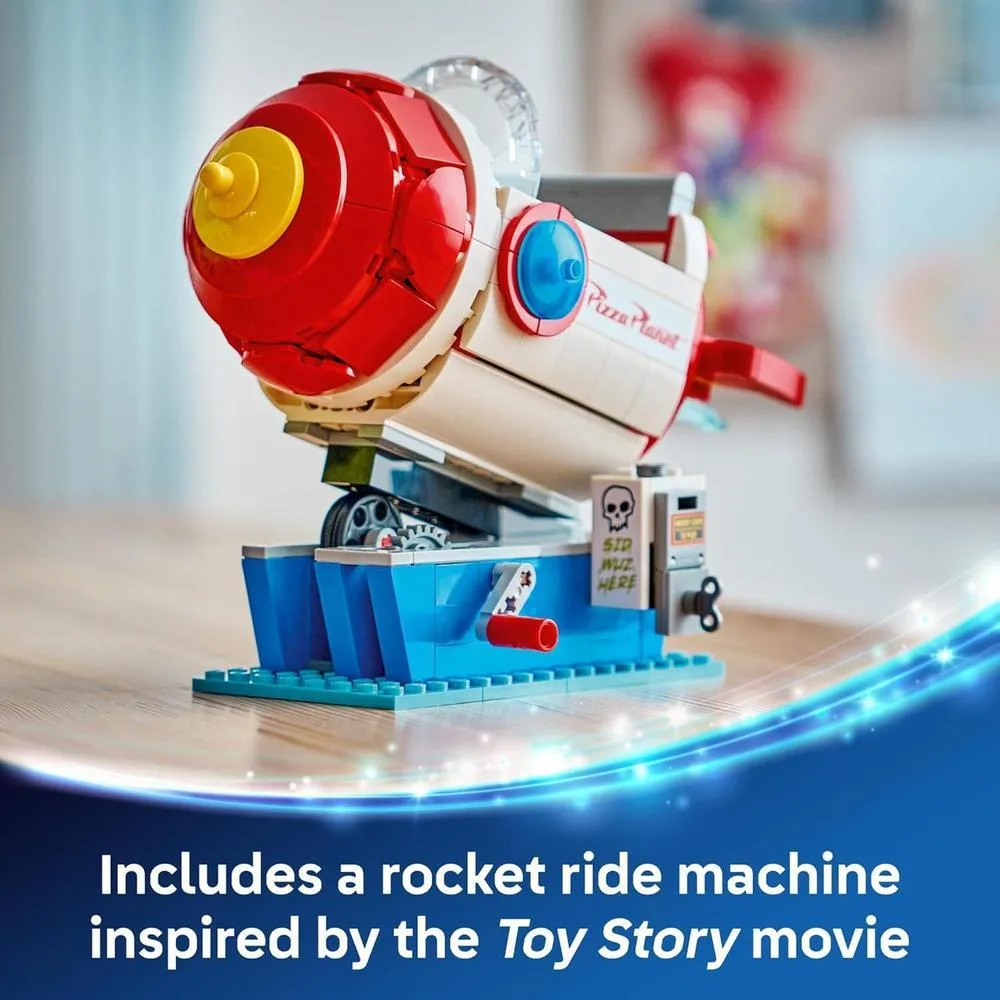 LEGO Disney y Pixar Toy Story Alien con Nave Espacial de Pizza Planet, Juguete de Construcción para Niños y Niñas