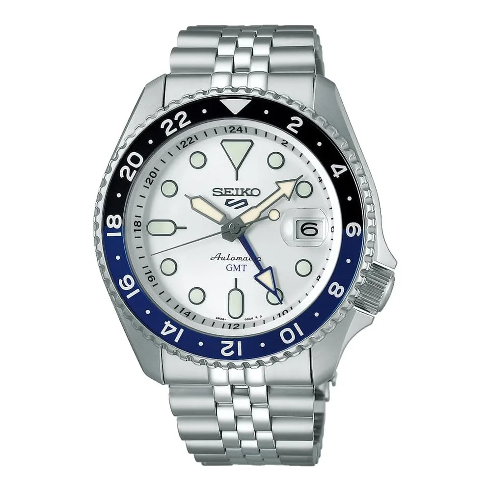 Reloj de pulsera Seiko 5 Sports SKX GMT automático para hombre acero inoxidable
