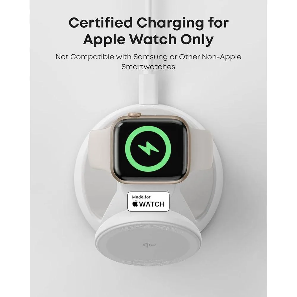 Anker MagSafe Cargador Compatible, Estación de Carga 3 en 1 MagGo, Soporte de Carga Nano para iPhone, Apple Watch y AirPods