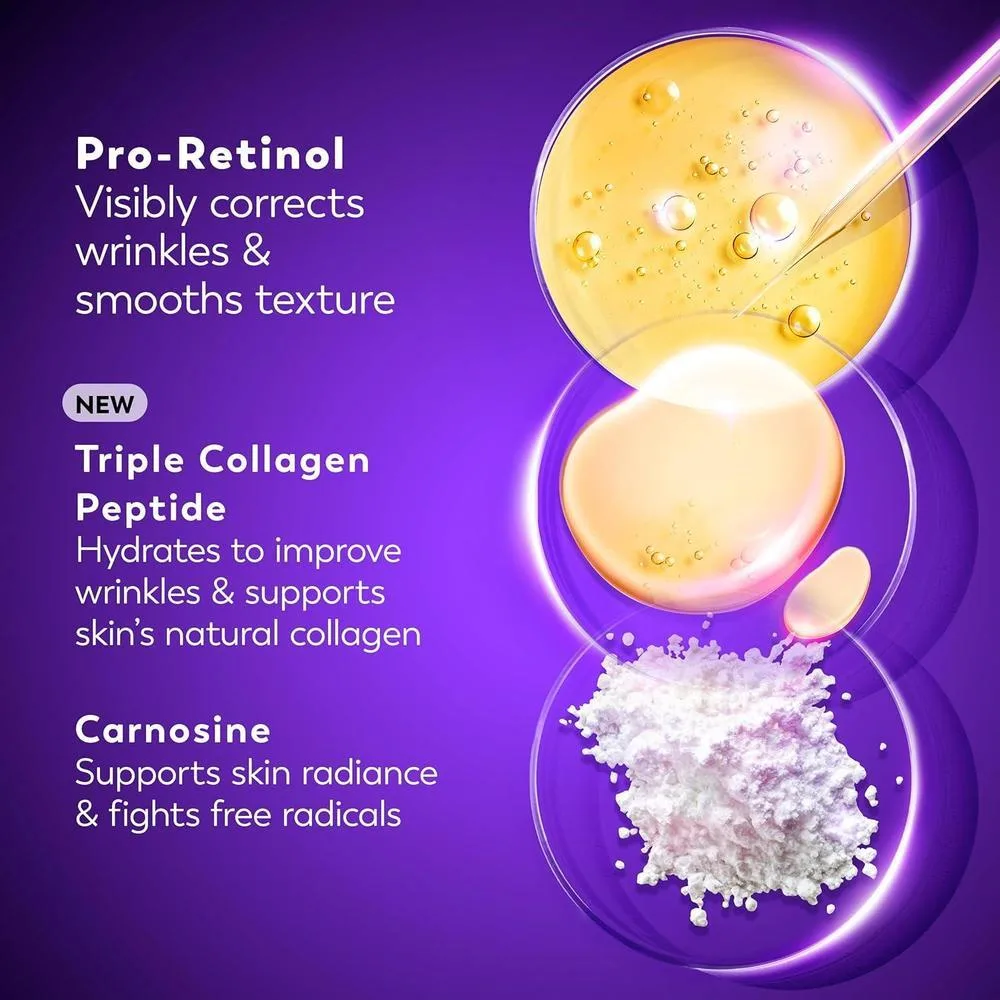Olay Crema De Noche De Retinol Para Mujeres Hidratante Antiarrugas Sin Fragancia No Grasa 50.3ml
