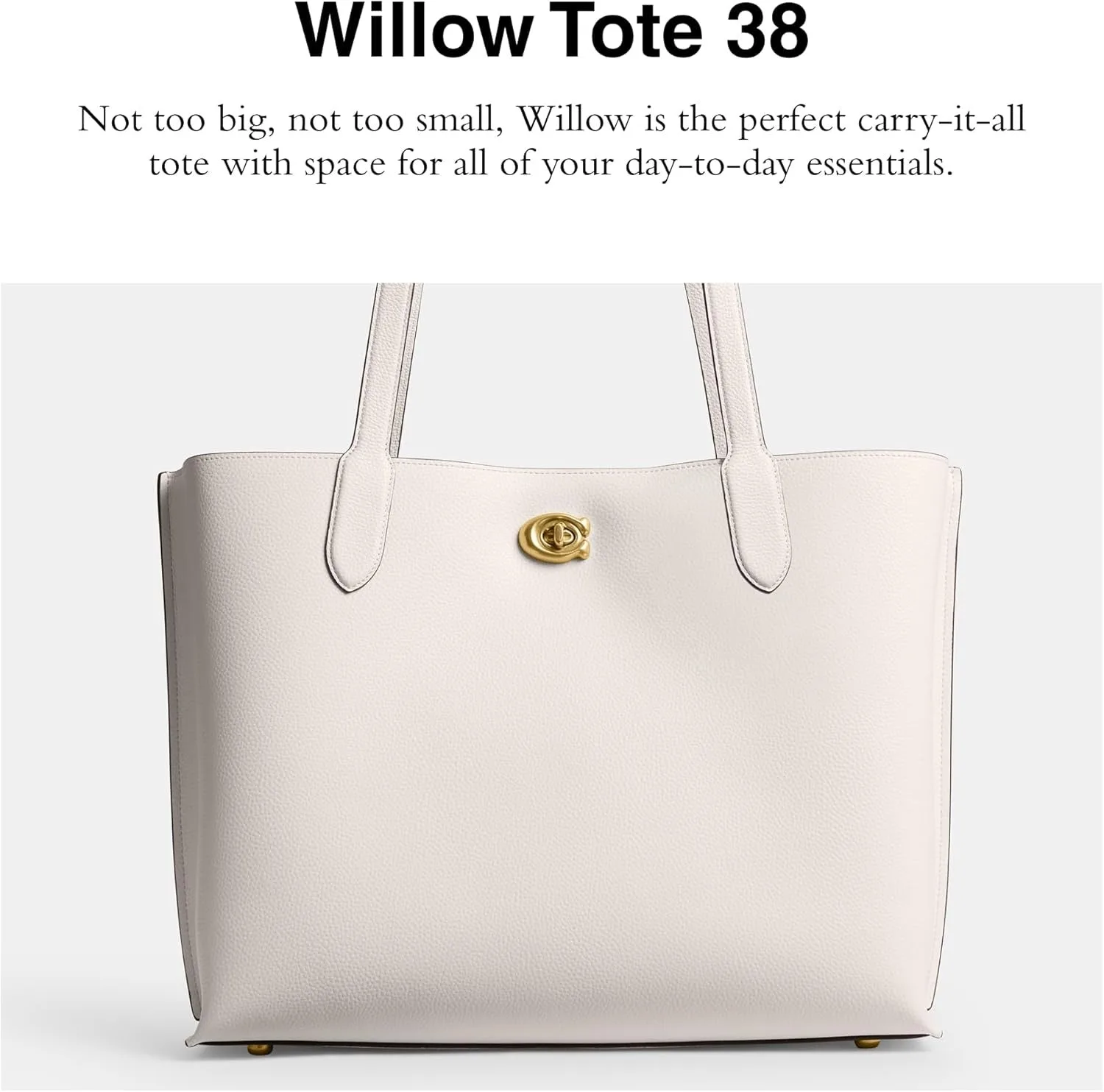 Coach Women's Polished Pebble Leather Willow Tote 38