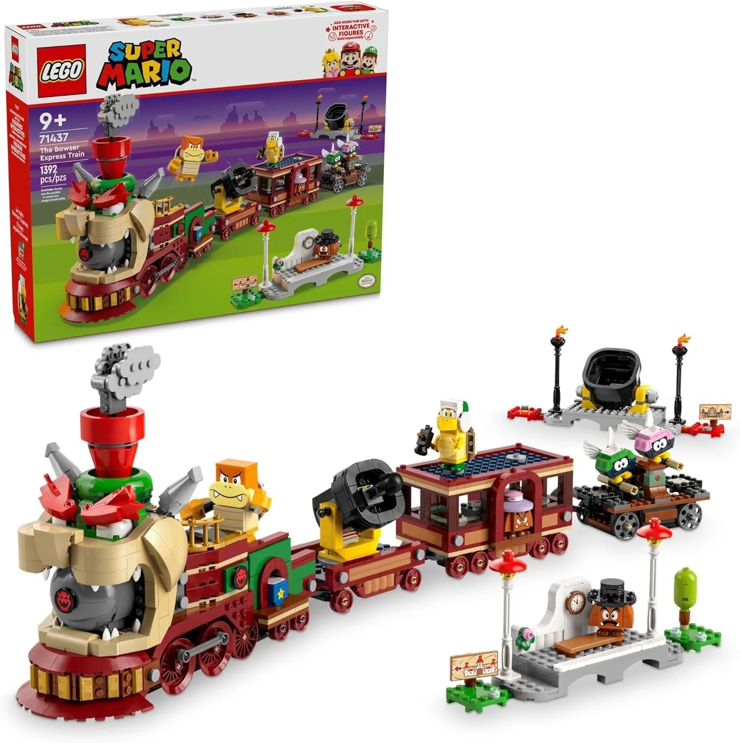 Set de construcción LEGO Super Mario Mario Kart Castillo de Bowser 72039