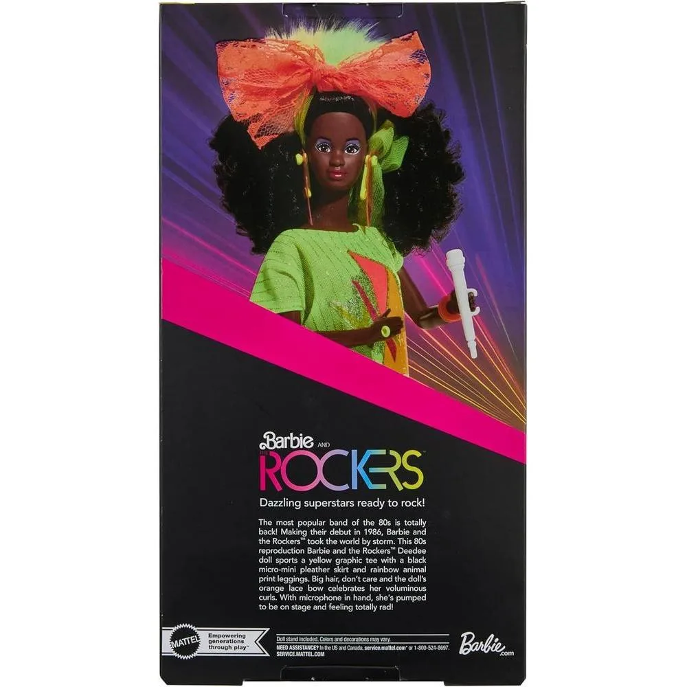 Barbie Signature y Rockers Reproduction Deedee, 40 Aniversario con soporte de exhibición y empaque coleccionable