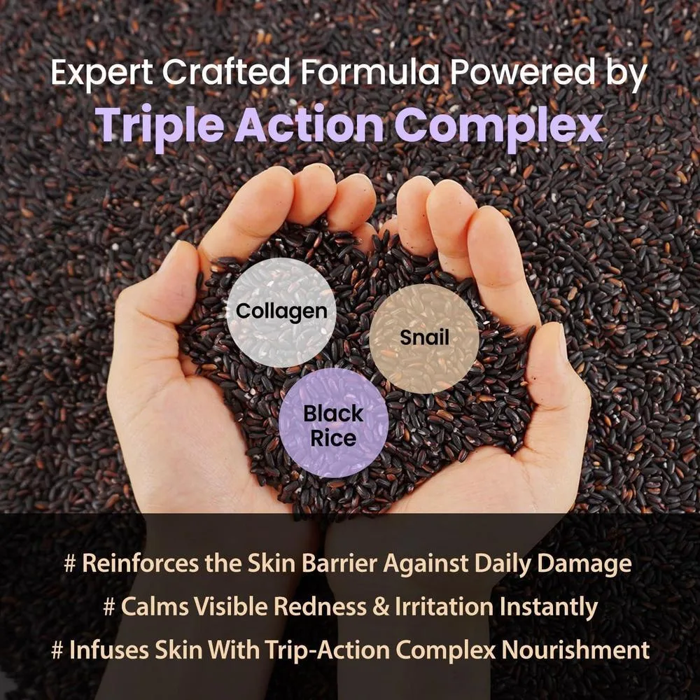 Coxir Black Snail Collagen Cream Peptide Face Moisturizer 50ml