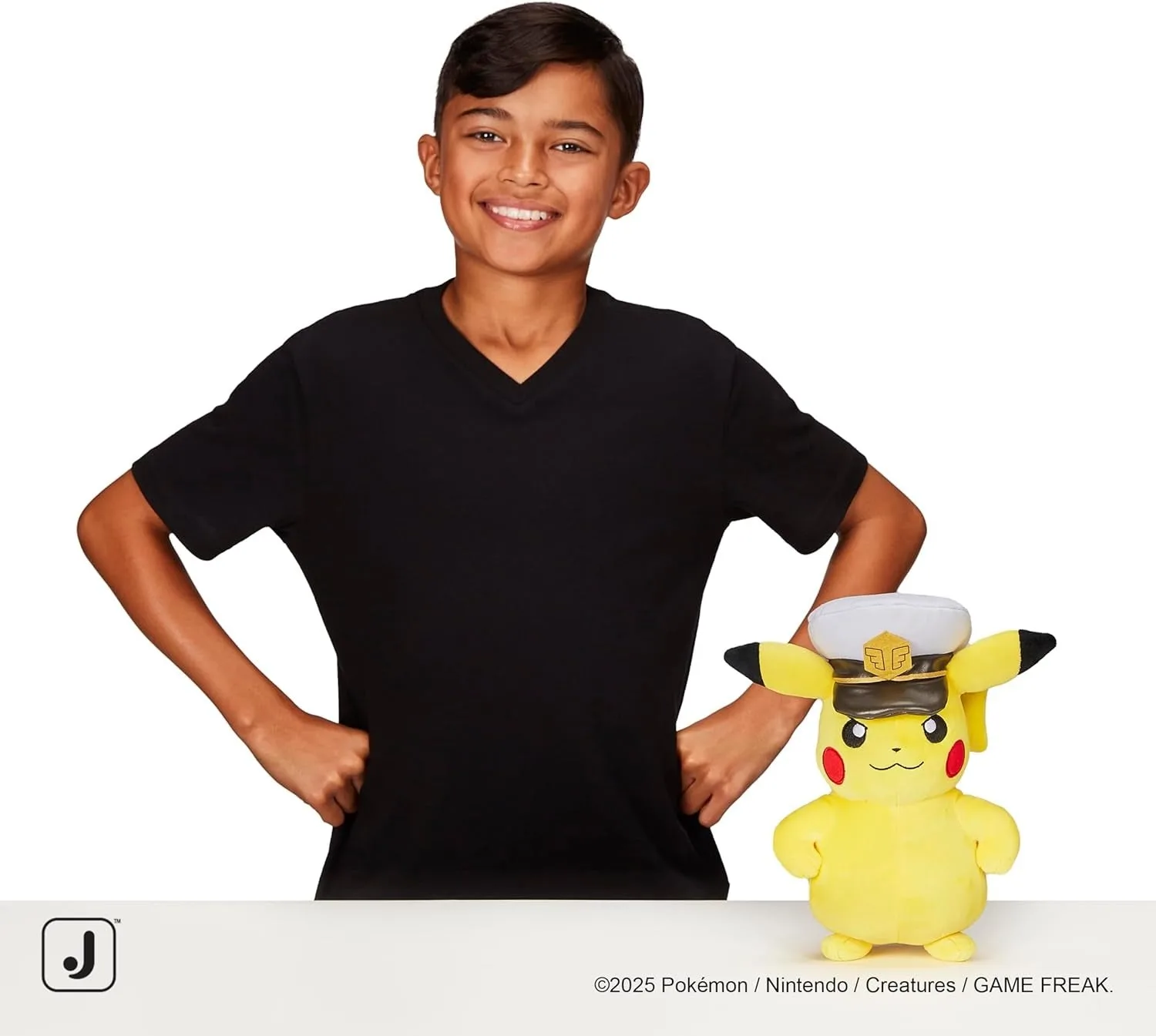 Pokemon Captain Pikachu Plush Toy - 8-inch Soft Plush