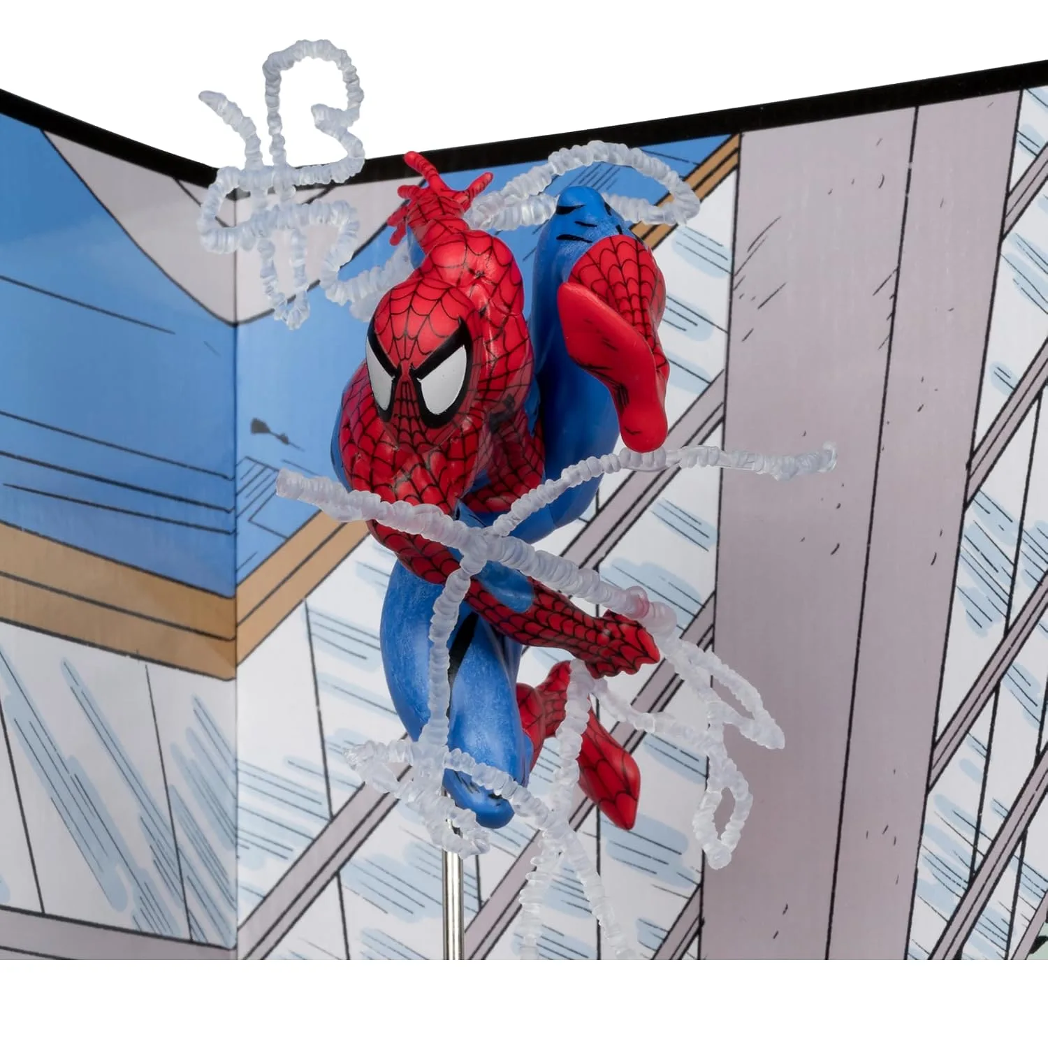 McFarlane Toys Marvel Spider-Man Escala 1:10 con Escena (The Amazing Spider-Man #302)
