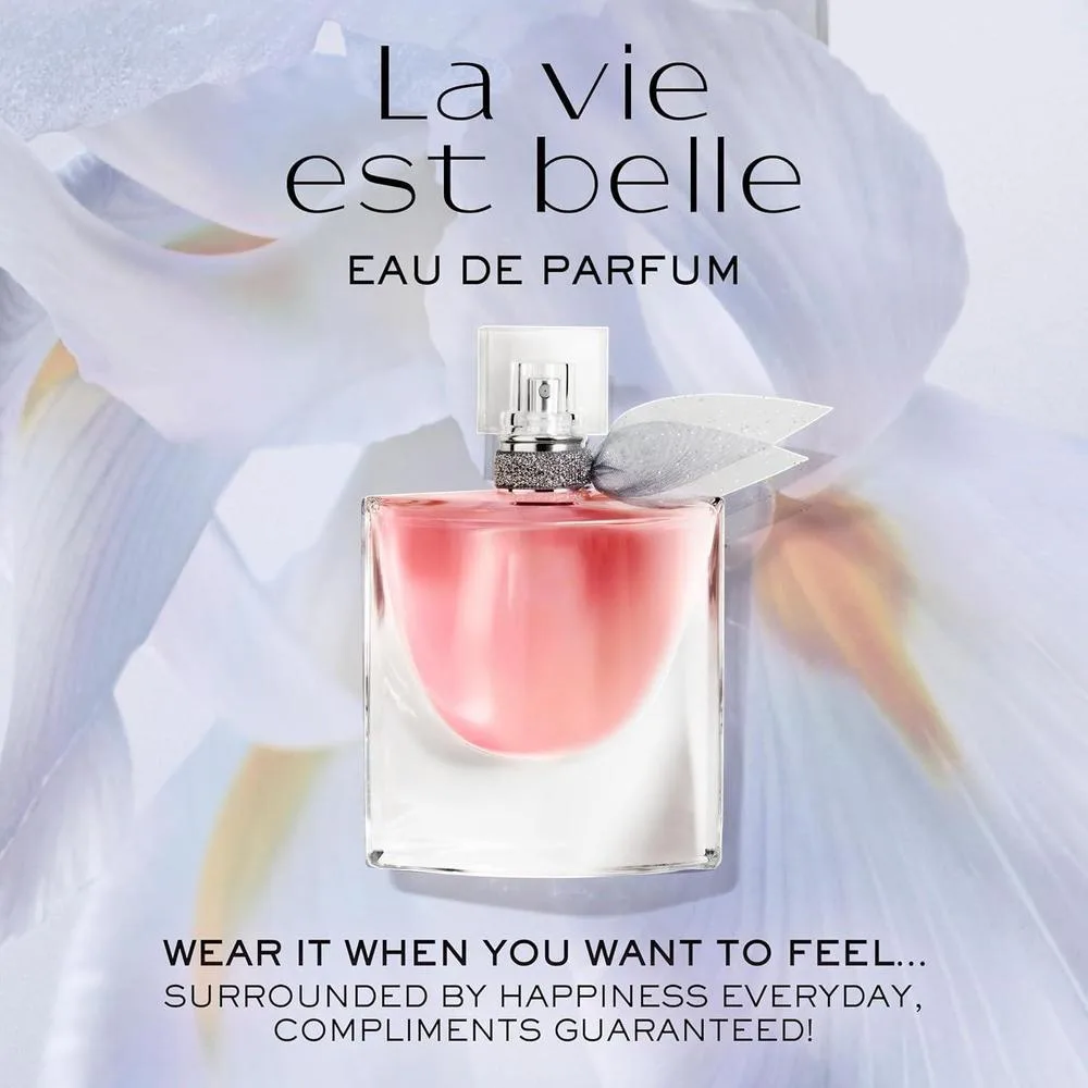 Lancôme La Vie Est Belle Eau de Parfum para Mujer con Notas de Iris, Pachulí, Vainilla y Azúcar Hilado