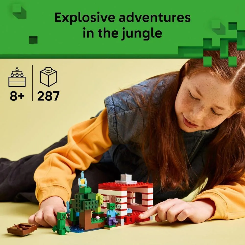 Juego de construcción LEGO Minecraft Casa del Árbol con TNT, para niños y niñas de 8 años en adelante, regalo ideal