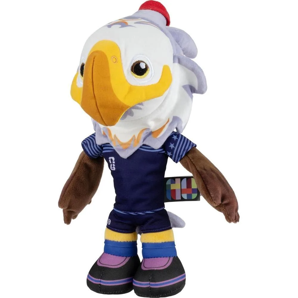 Peluche oficial Clutch de la Copa Mundial FIFA 2026, águila calva con uniforme azul, juguete coleccionable para fanáticos