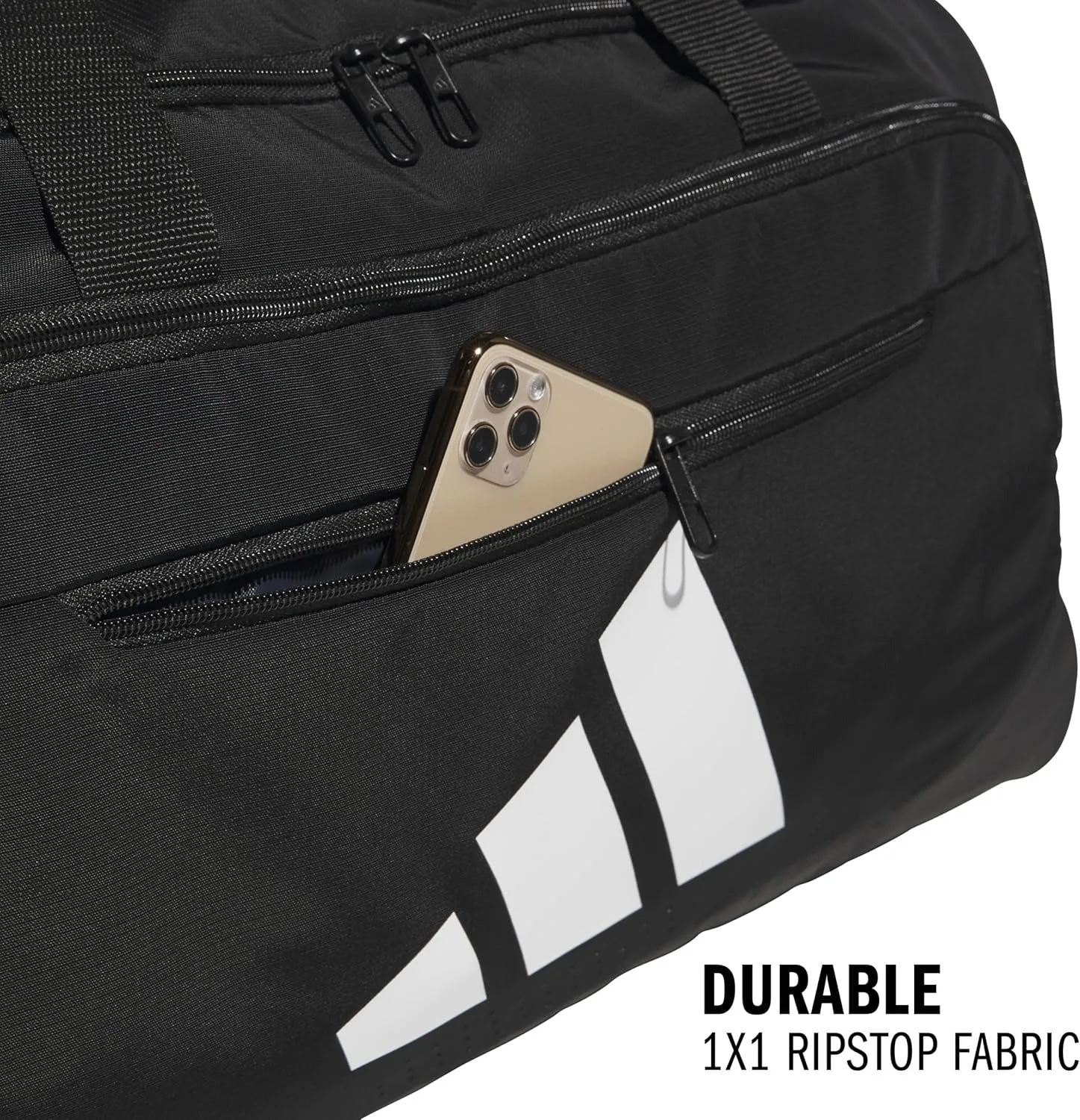 Adidas Defender 5 Duffel Bag for Sports, Gym and Travel, Black, OSFA