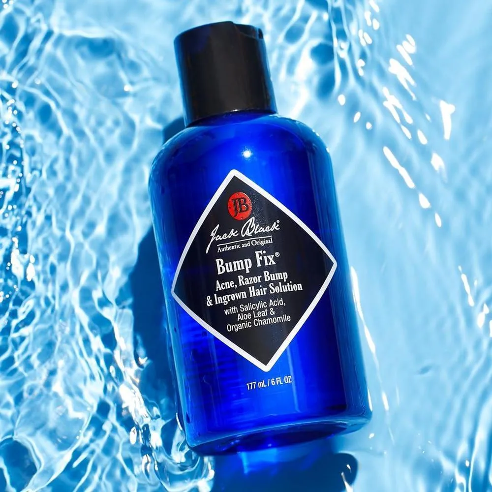 Jack Black Bump Fix Razor Bump & Encarnado Solución para el cabello, tratamiento hidratante para acné y vellos encarnados