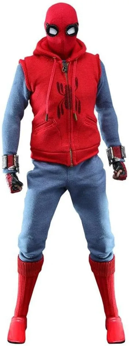 Figura de acción Hot Toys Spider-Man traje casero escala 1:6