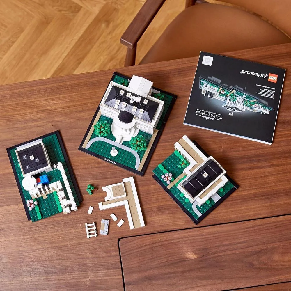 LEGO Architecture: Construcción de La Casa Blanca, set creativo para adultos y adolescentes, icónica oficina presidencial