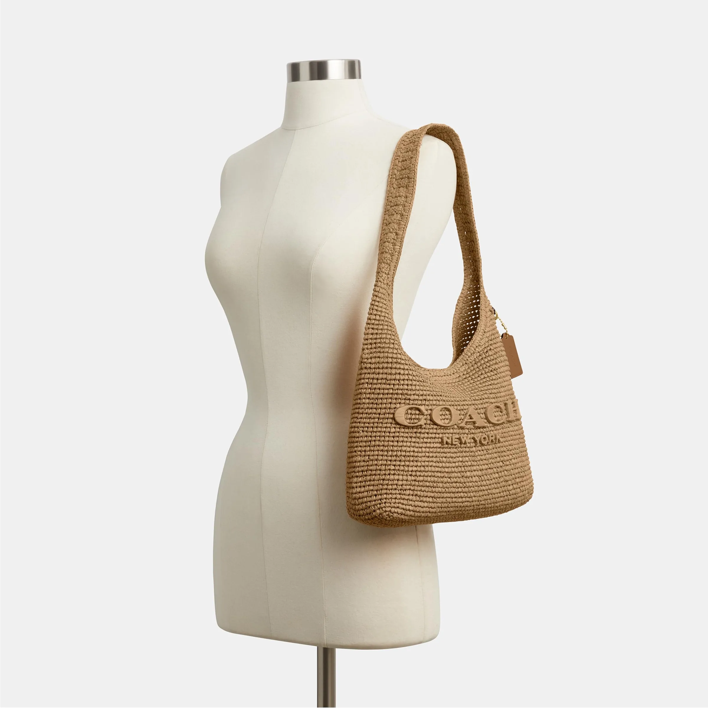 COACH Brooklyn Shoulder Bag 28 in Straw